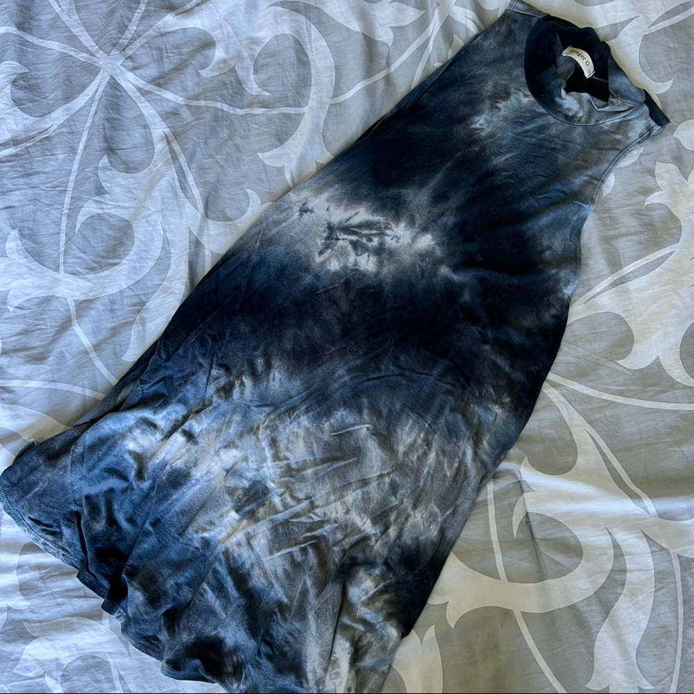 Blue Tie Dye Dress